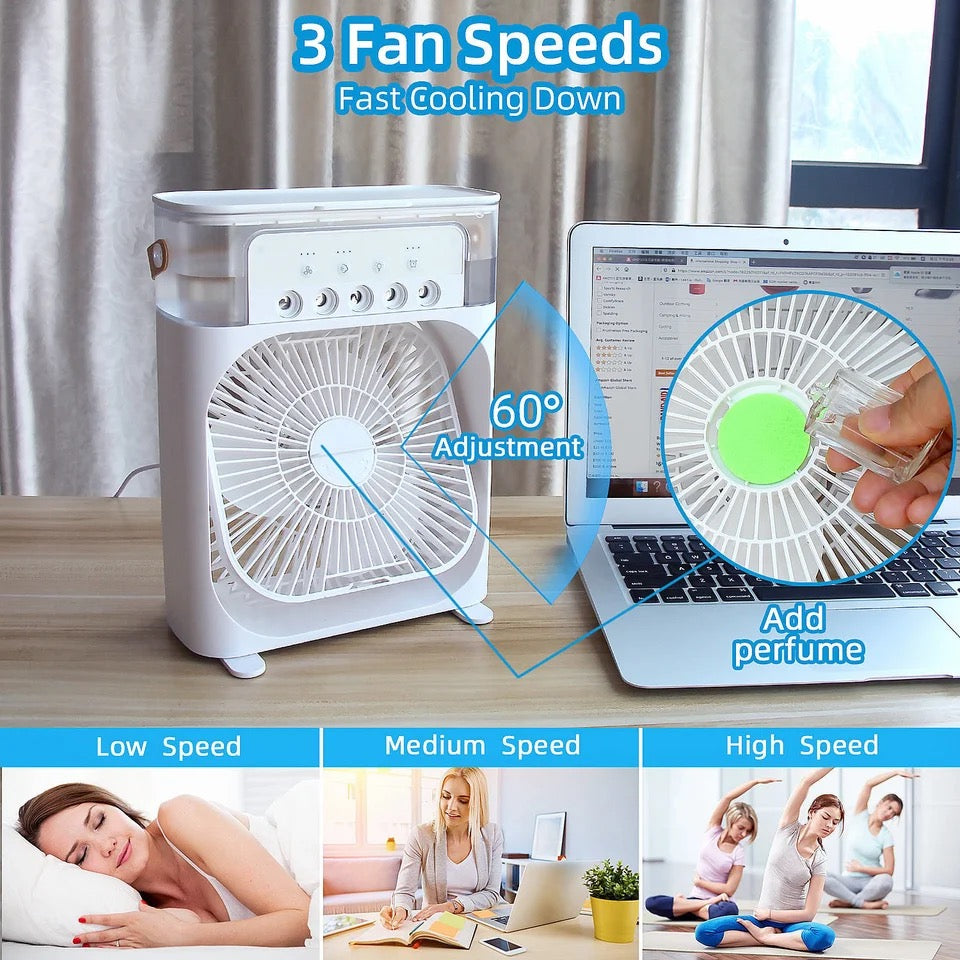 3 in 1 cooling fan with humidifier