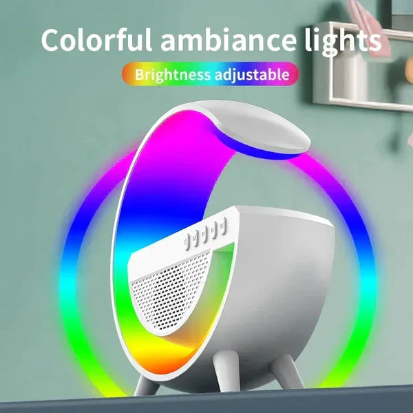 RGB Light Wireless Charger Stand USB Bluetooth Speaker